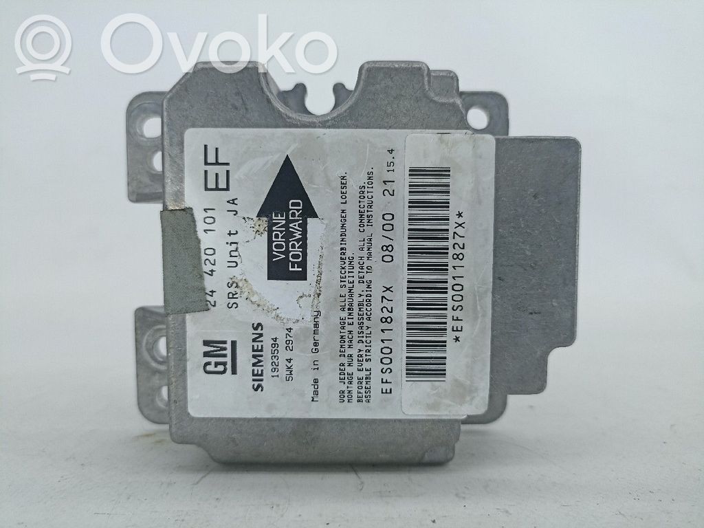 Opel Omega B1 Unitate/modul de comandă airbaguri 