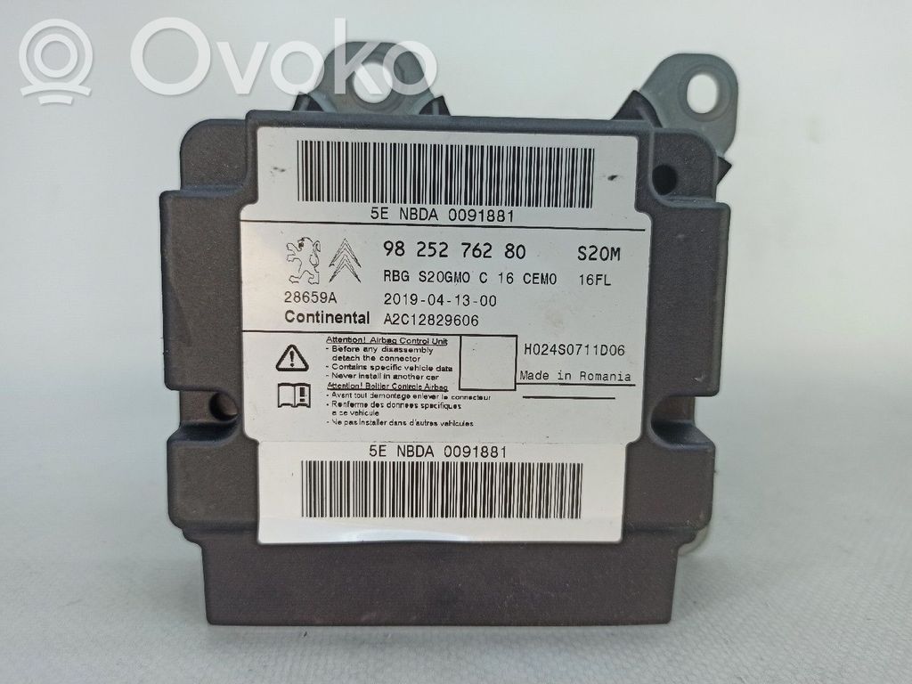 Unidad de control/módulo del Airbag   9825276280,A2C12829606