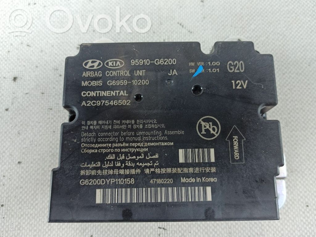 Turvatyynyn ohjainlaite/moduuli   95910G6200,A2C97546502