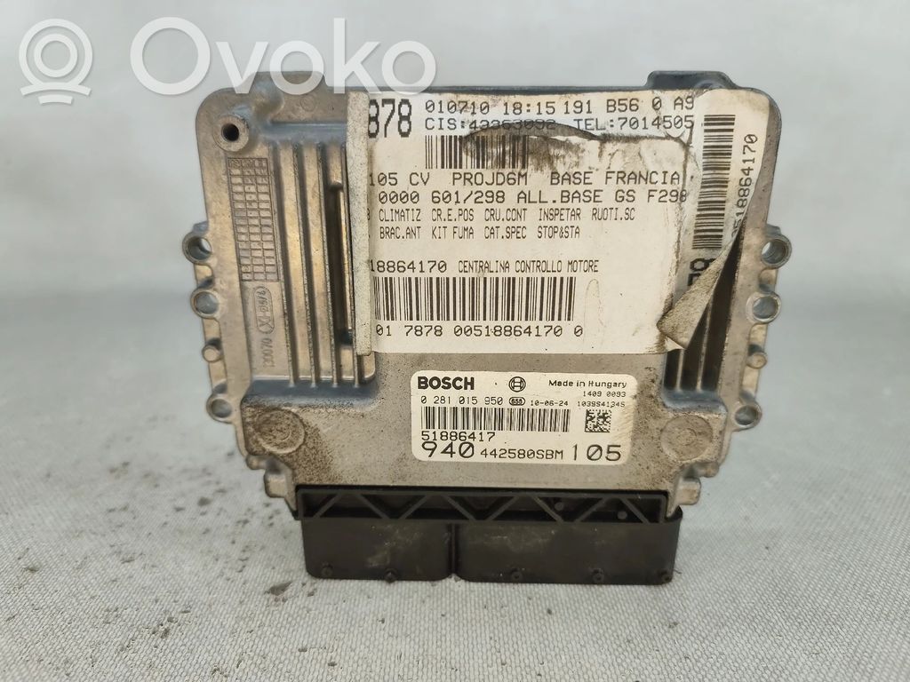 Alfa Romeo Giulietta Engine control unit/module 