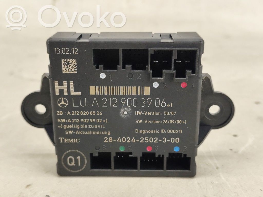 Mercedes-Benz C W204 Unitate/modul de control motor 
