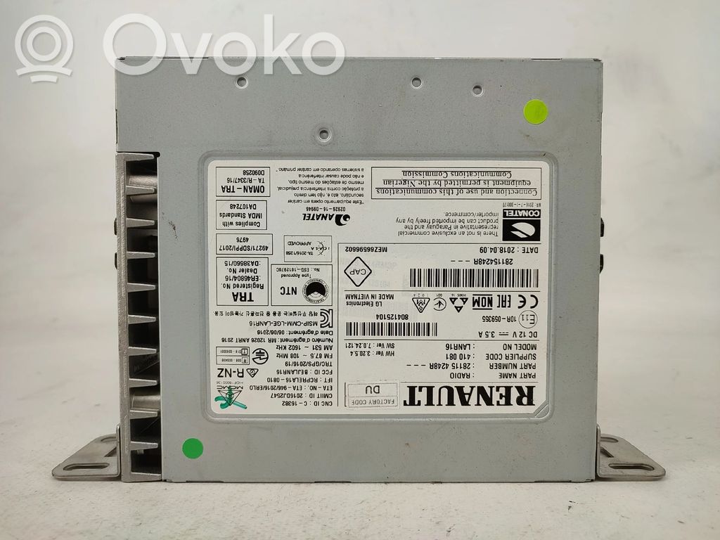 Renault Kadjar Panel / Radioodtwarzacz CD/DVD/GPS 