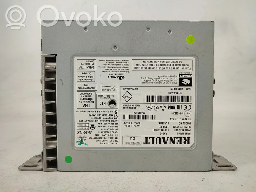Renault Kadjar Panel / Radioodtwarzacz CD/DVD/GPS 