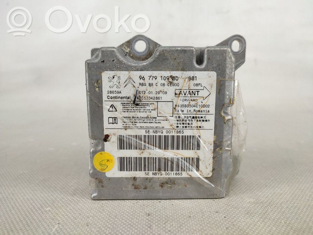 Module de contrôle airbag   9677910980