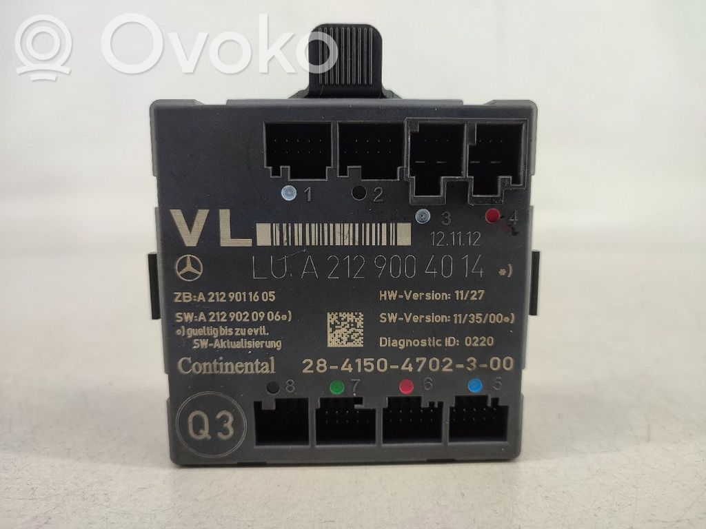 Door control unit/module   A2129020906,A2129004014