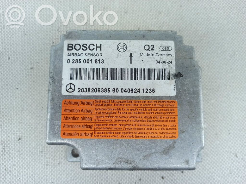 Mercedes-Benz C W203 Centralina/modulo airbag 