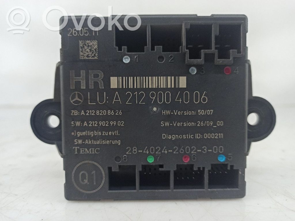 Engine control unit/module   A2129004006,TRSDRT