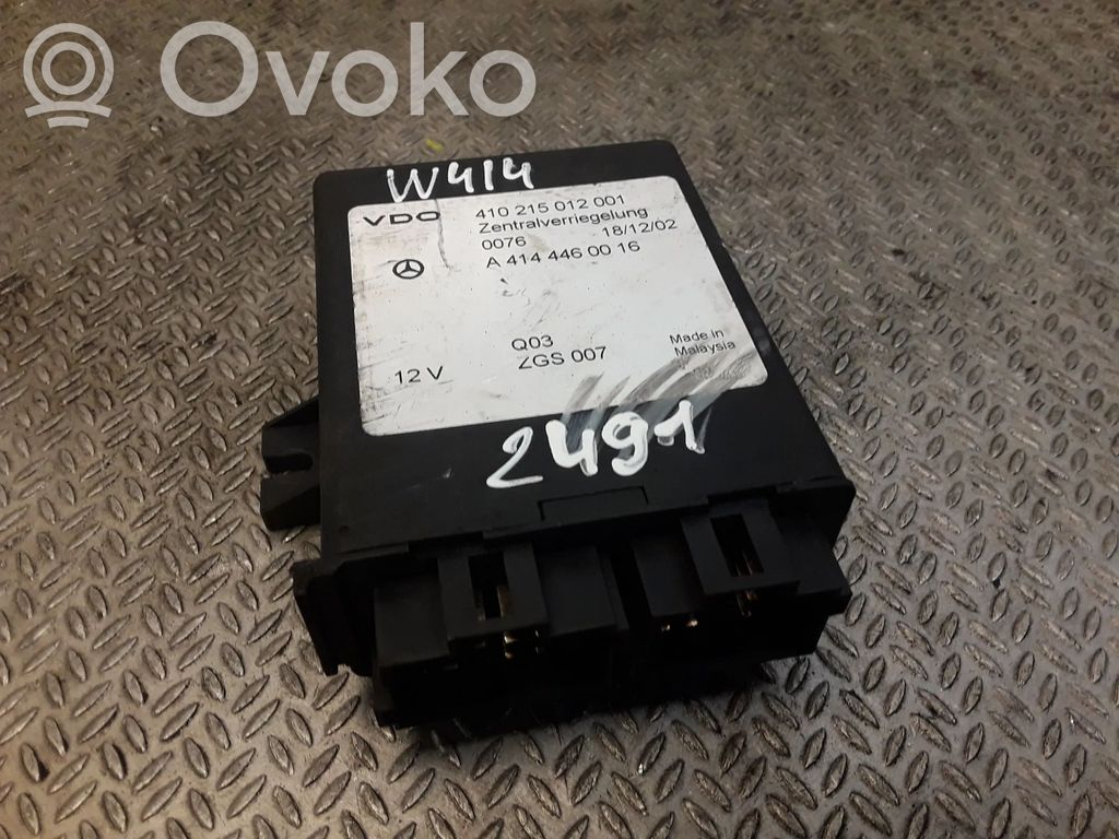 Mercedes-Benz Vaneo W414 Sterownik / Moduł centralnego zamka 