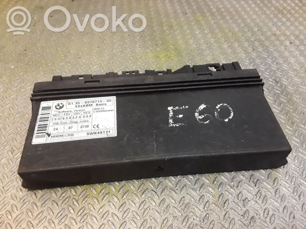 BMW 5 E60 E61 Modul de control caroserie central 