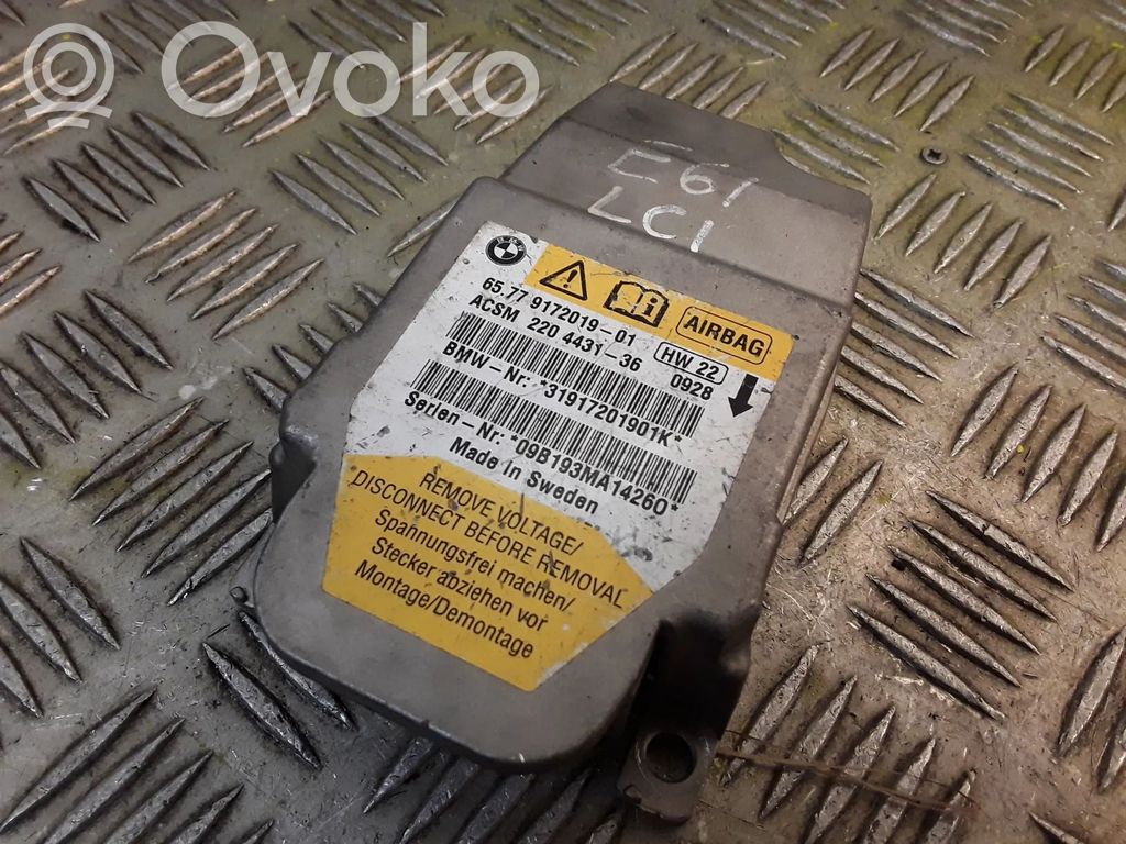Airbag control unit/module   9172019