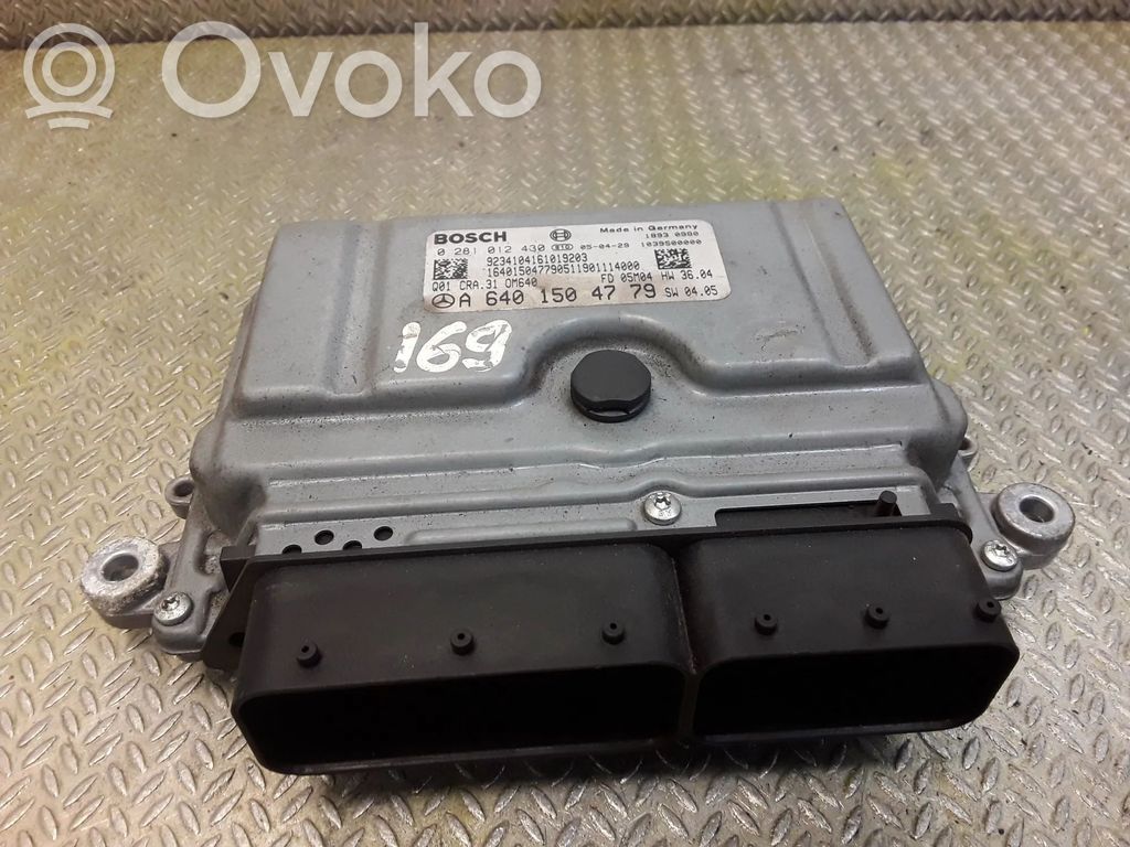 Mercedes-Benz A W169 Engine control unit/module 