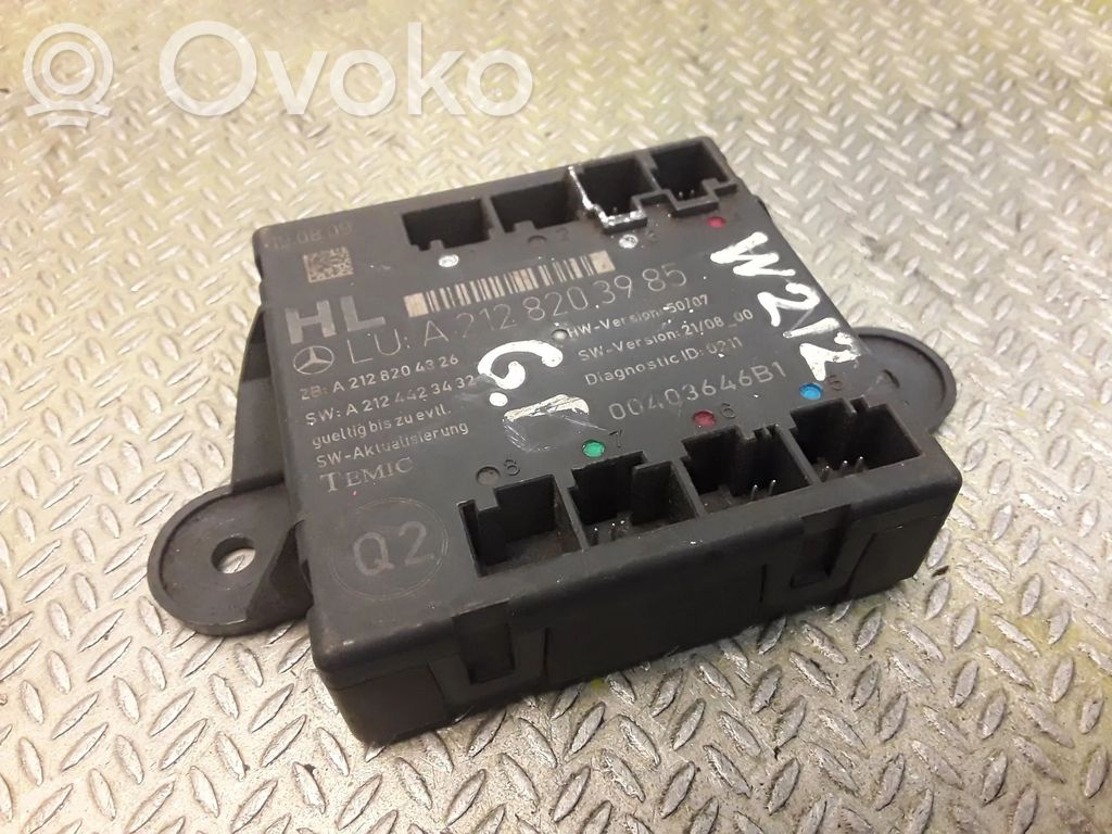 Mercedes-Benz E W212 Door control unit/module 