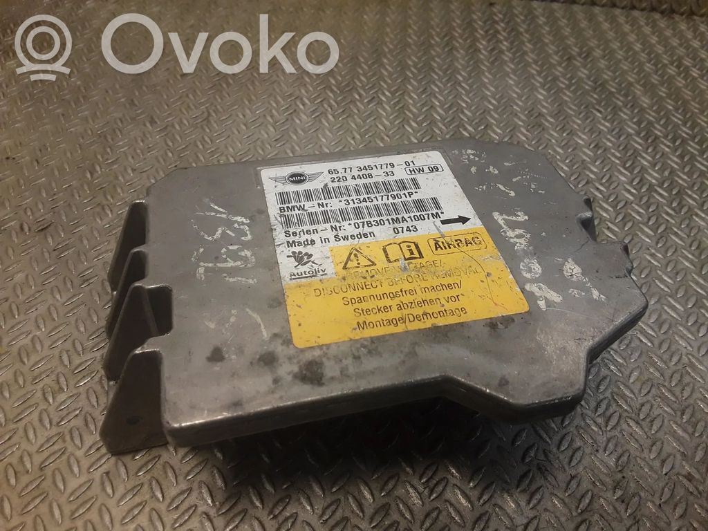 Mini One - Cooper Coupe R56 Centralina/modulo airbag 