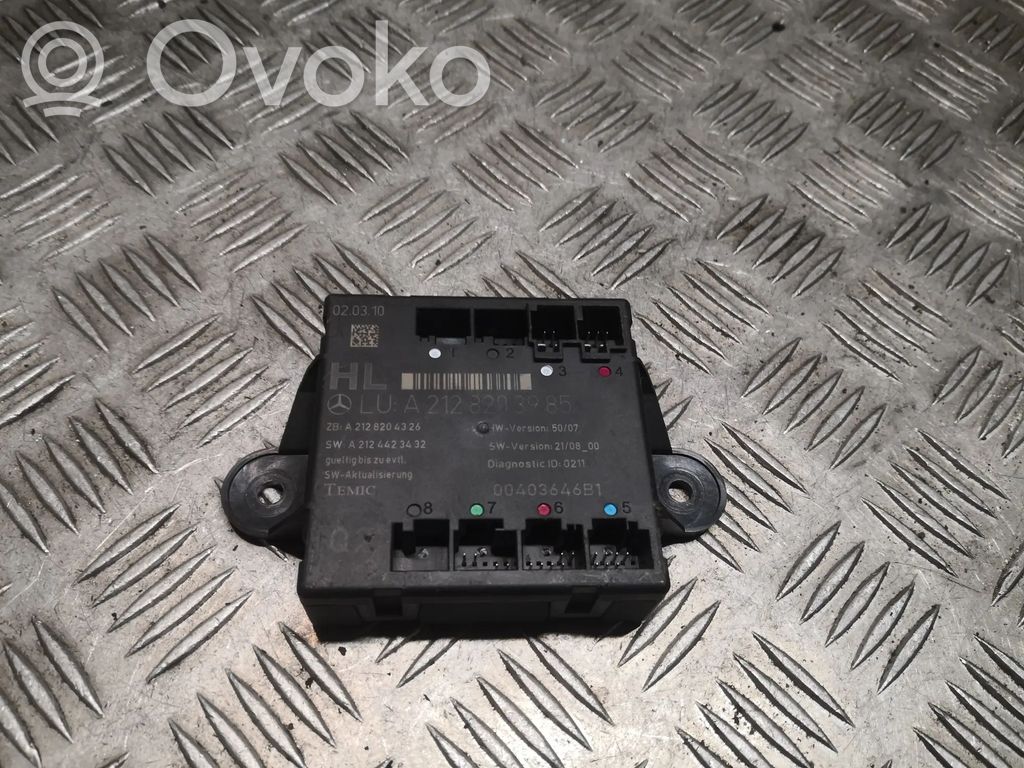 Mercedes-Benz C W204 Door control unit/module 