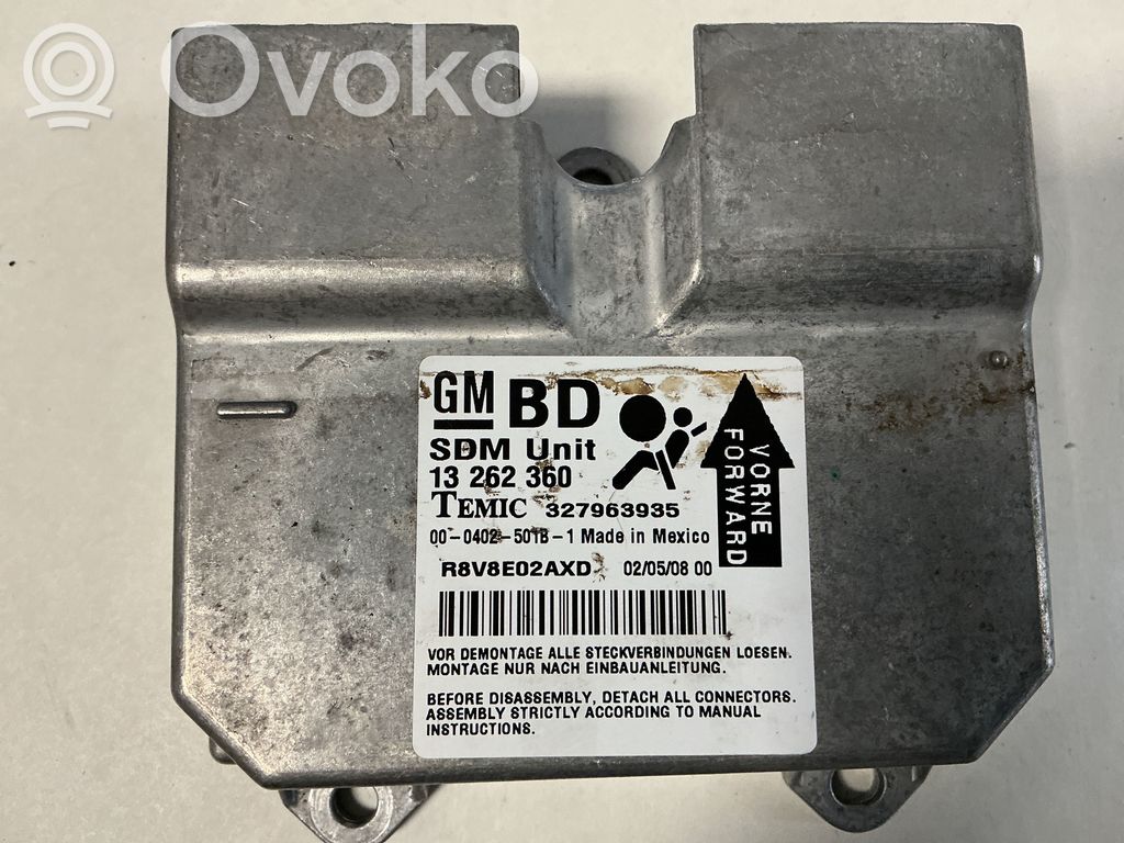 Airbag control unit/module   13262360,327963935