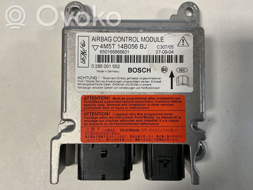 Airbag control unit/module   4M5T14B056BJ,0285001552,650166866601