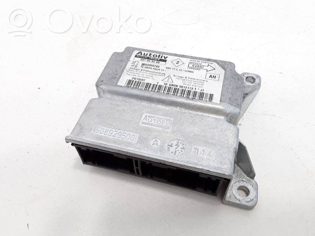 Peugeot 308 Airbag control unit/module 