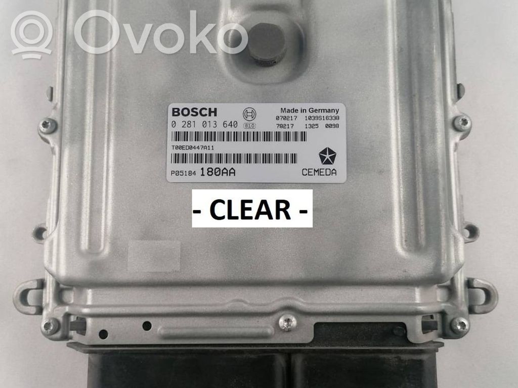 Sterownik / Moduł ECU   P05184180AA,0281013640,T00ED0447A11