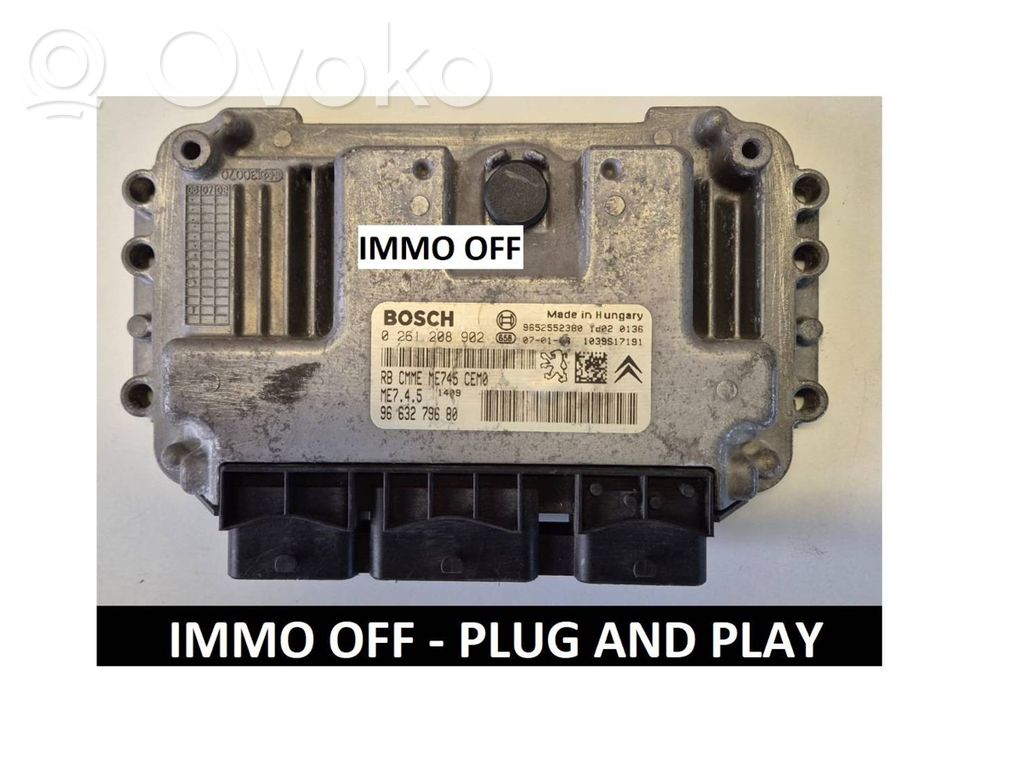 Citroen C3 Pluriel Engine control unit/module 