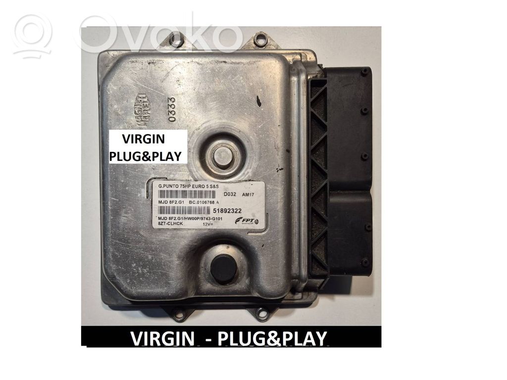 Engine control unit/module ECU   MJD8F2G1,51892322,MJD8F2G1