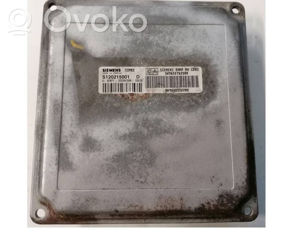 Citroen C2 Engine control unit/module 