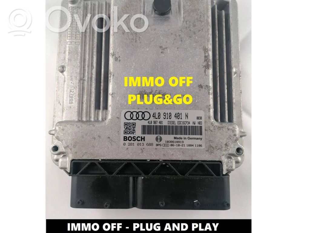 Engine control unit/module ECU   0281013688,4L0910401N