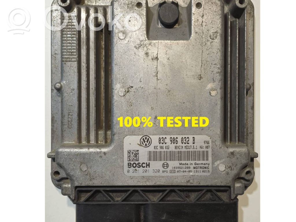 Engine control unit/module   0261201320,03C906032B,03C906032