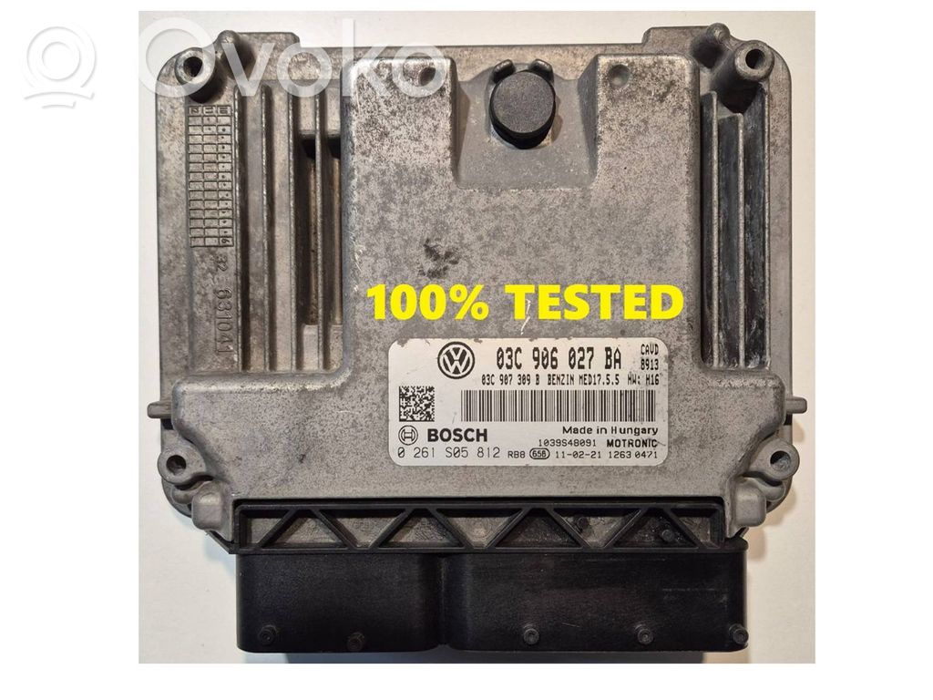 Engine control unit/module   0261S05812,03C906027BA,03C907309B