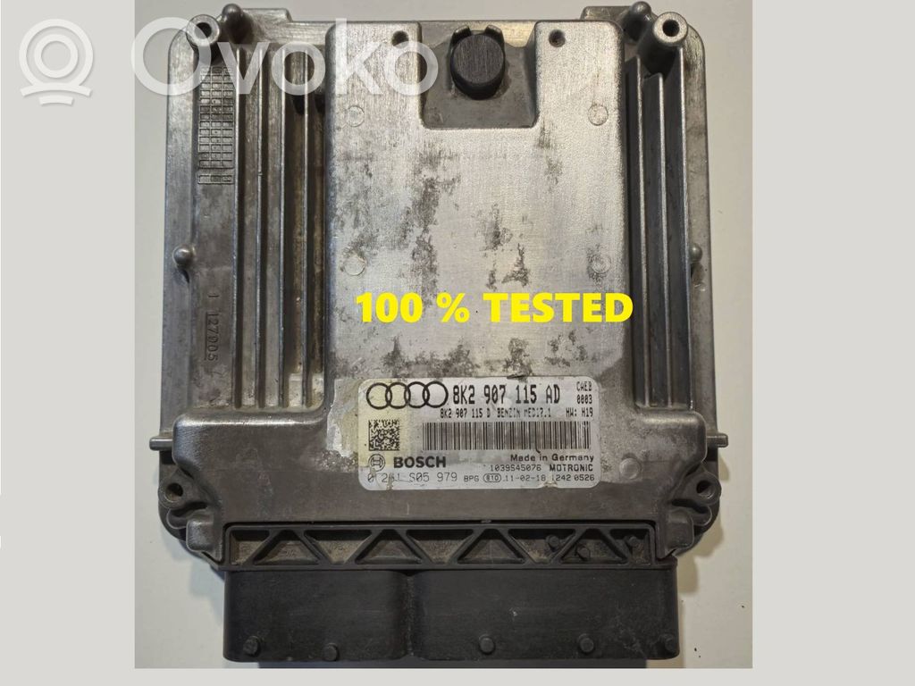 Engine control unit/module   0261S05979,8K2907115AD,8K2907115D