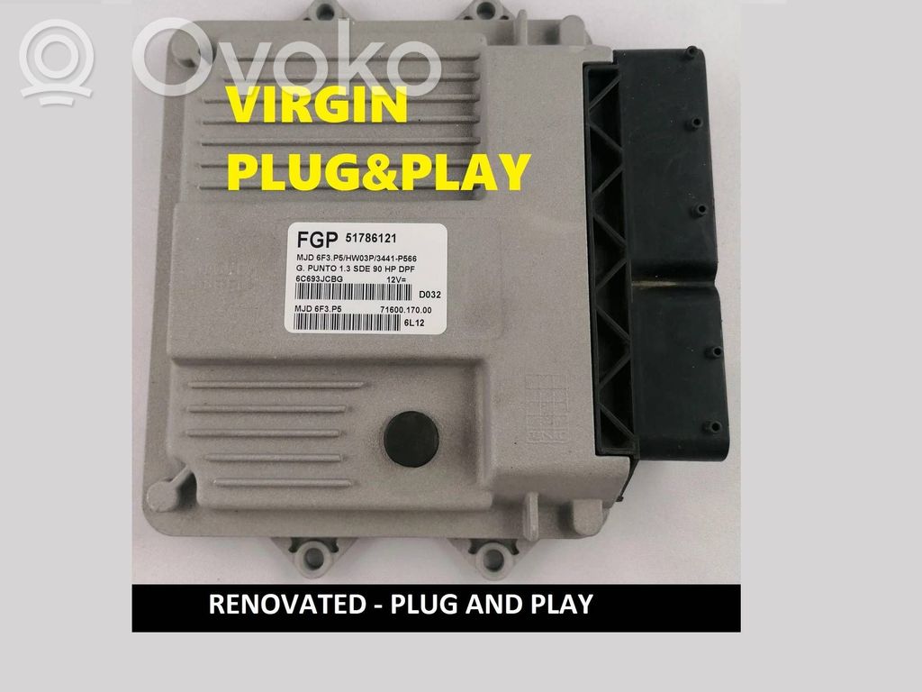 Fiat Punto (199) Engine control unit/module ECU 