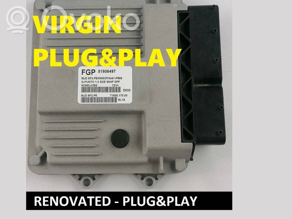 Fiat Punto (199) Sterownik / Moduł ECU 