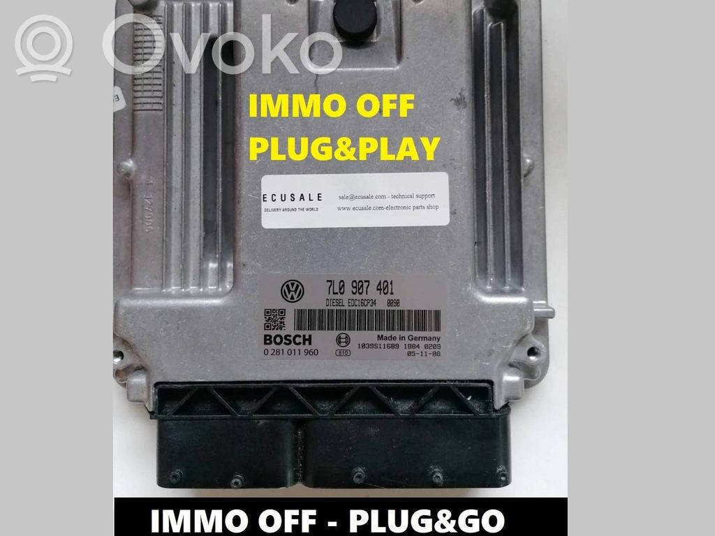 Engine control unit/module   7L0907401,0281011960,1039S11689