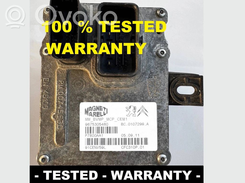 Gearbox control unit/module   9675305480,BC0107299A,P7800AA1