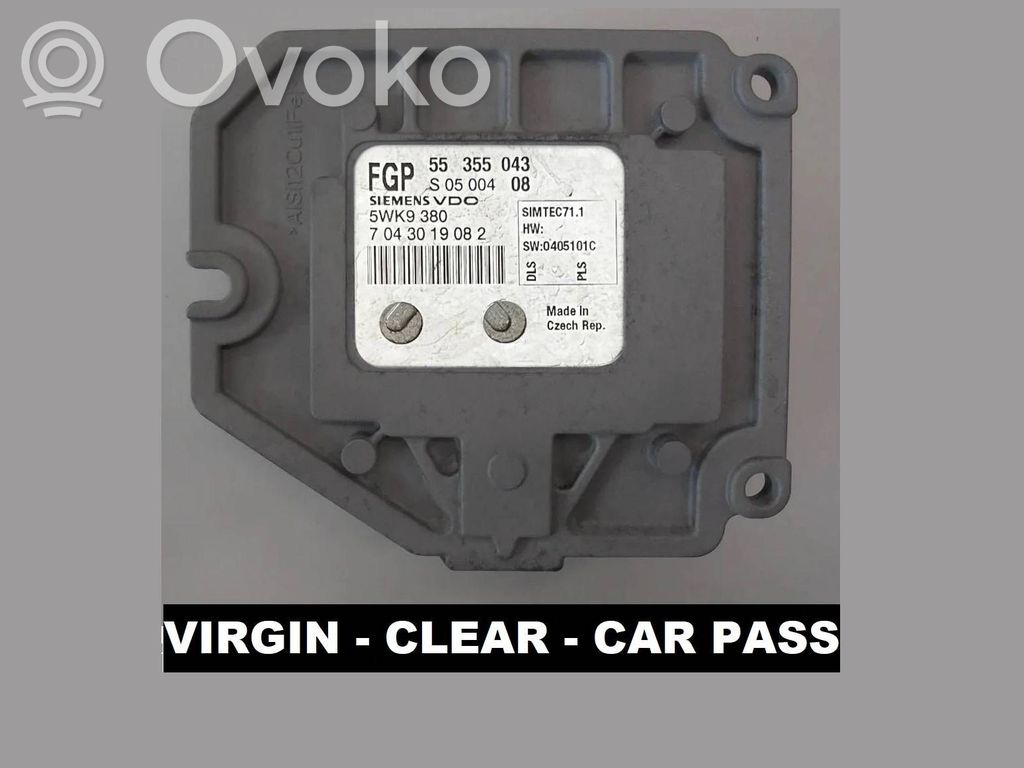 Engine control unit/module   5WK9380,55355043,7043019082