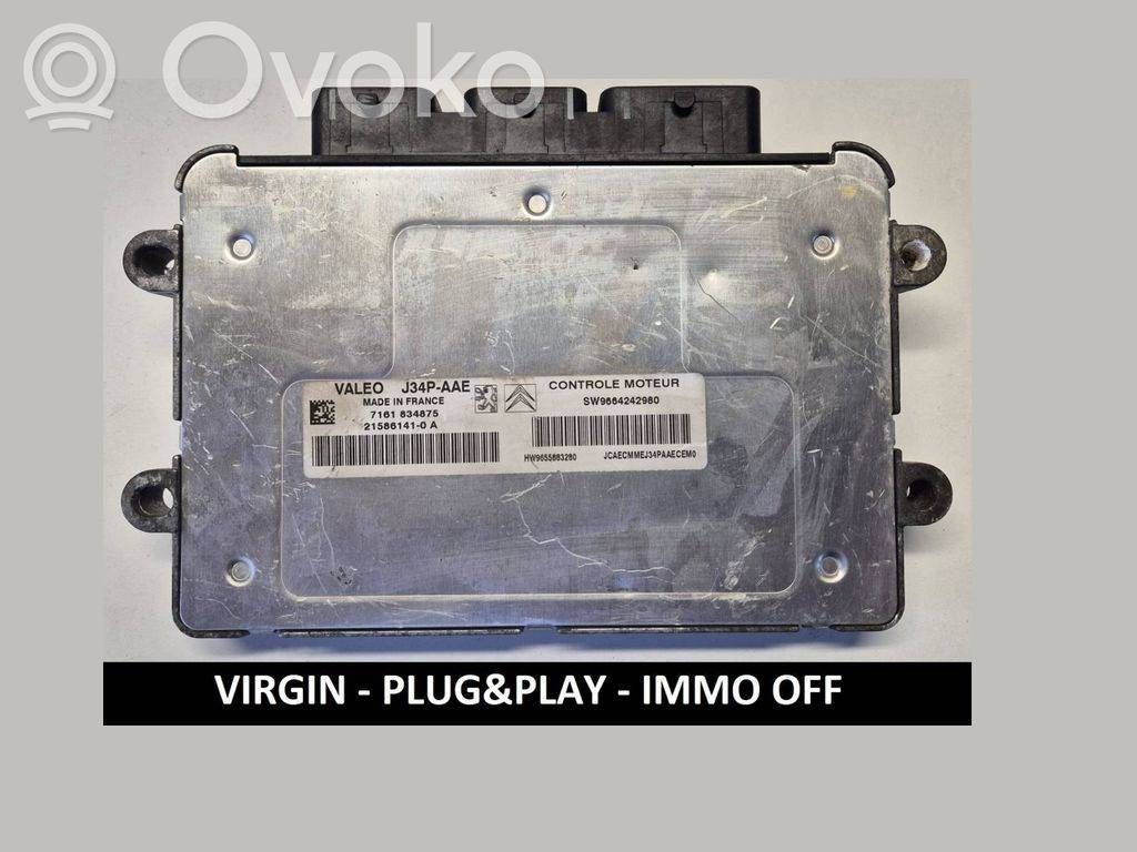 Engine control unit/module ECU   SW9664242980,9664242980,7161834875,215861410A