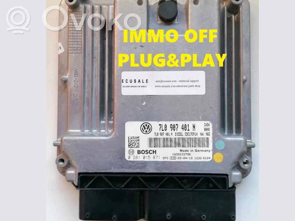 Volkswagen Touareg I Engine control unit/module ECU 