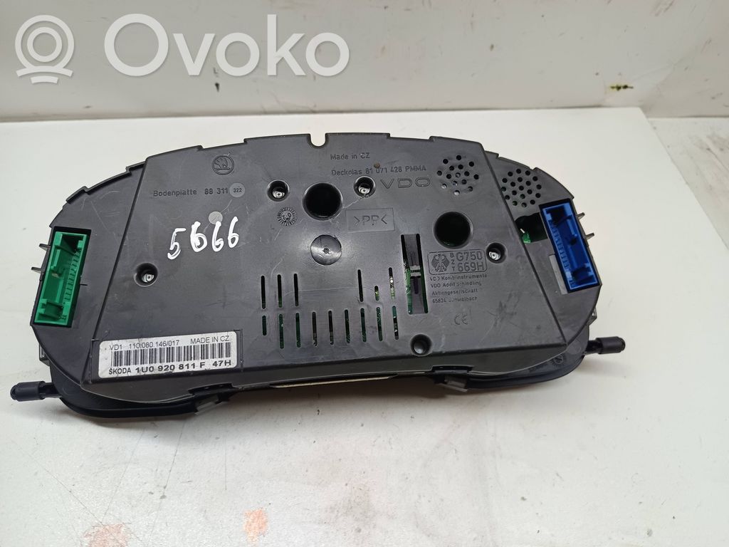 Skoda Octavia Mk1 (1U) Speedometer (instrument cluster) 