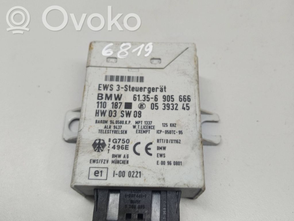Immobilizer control unit/module   61356905666,05393245,110187
