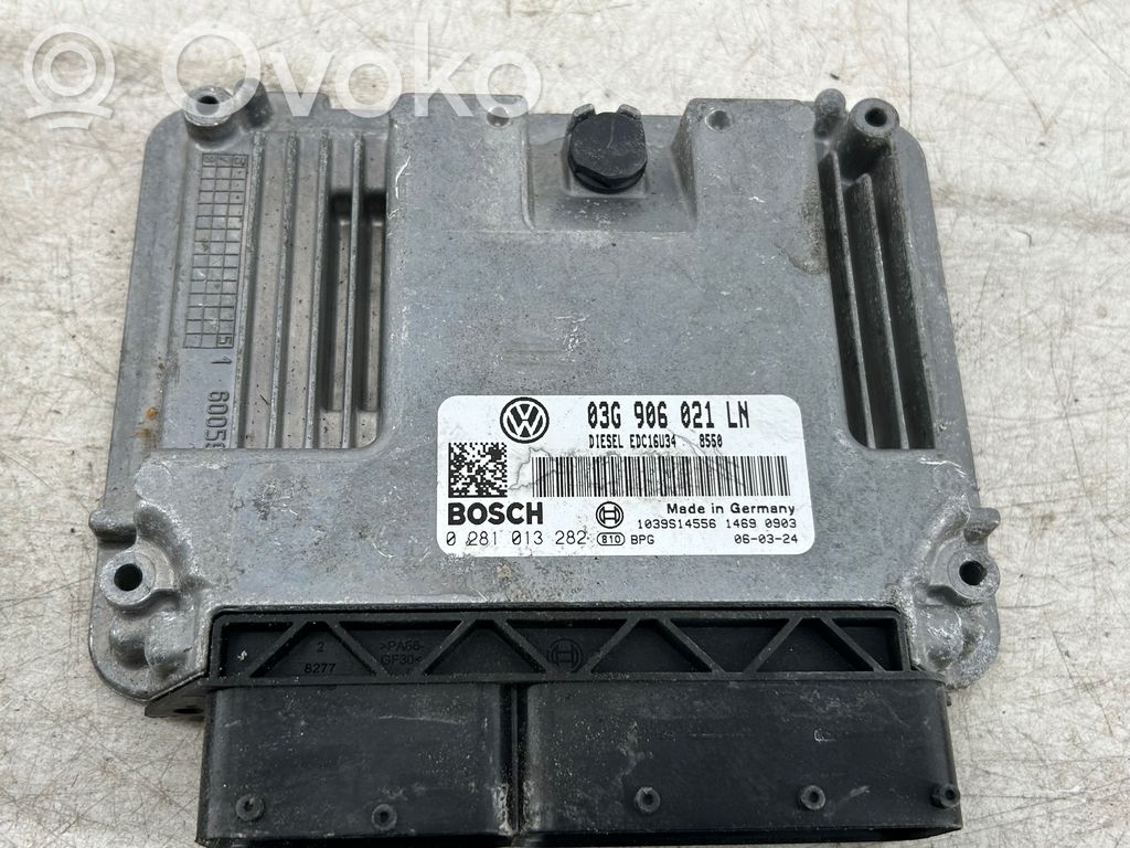 Engine control unit/module   03G906021LN,1039S14556,0281013282