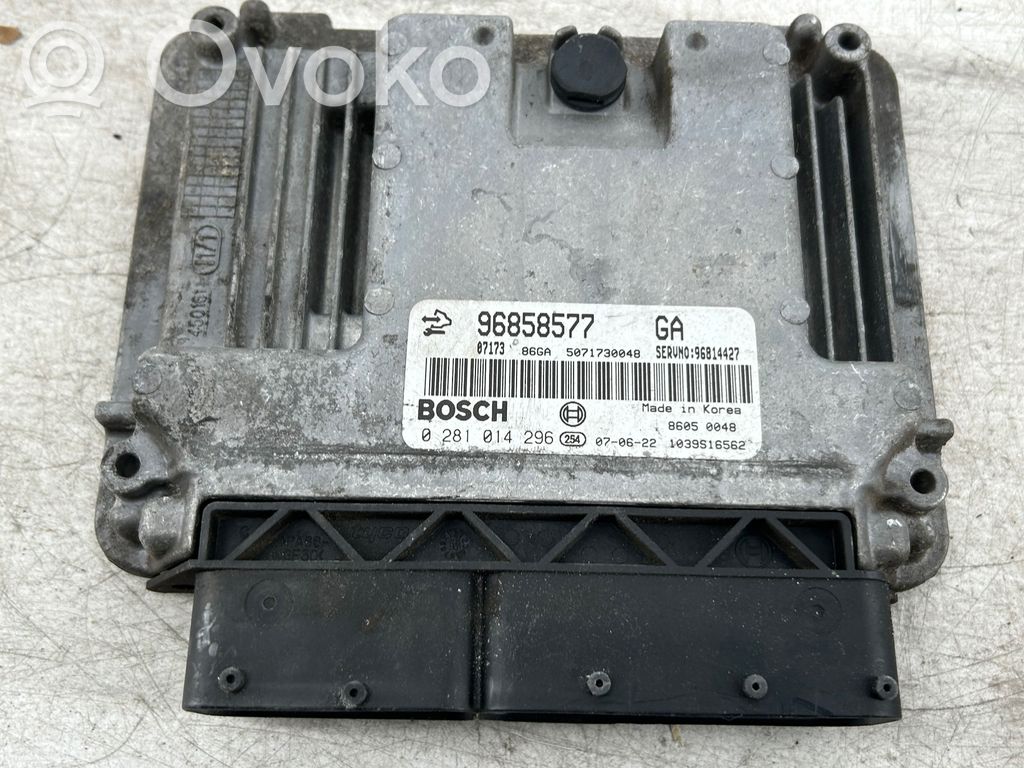 Engine control unit/module   0281014296,96858577,5071730048