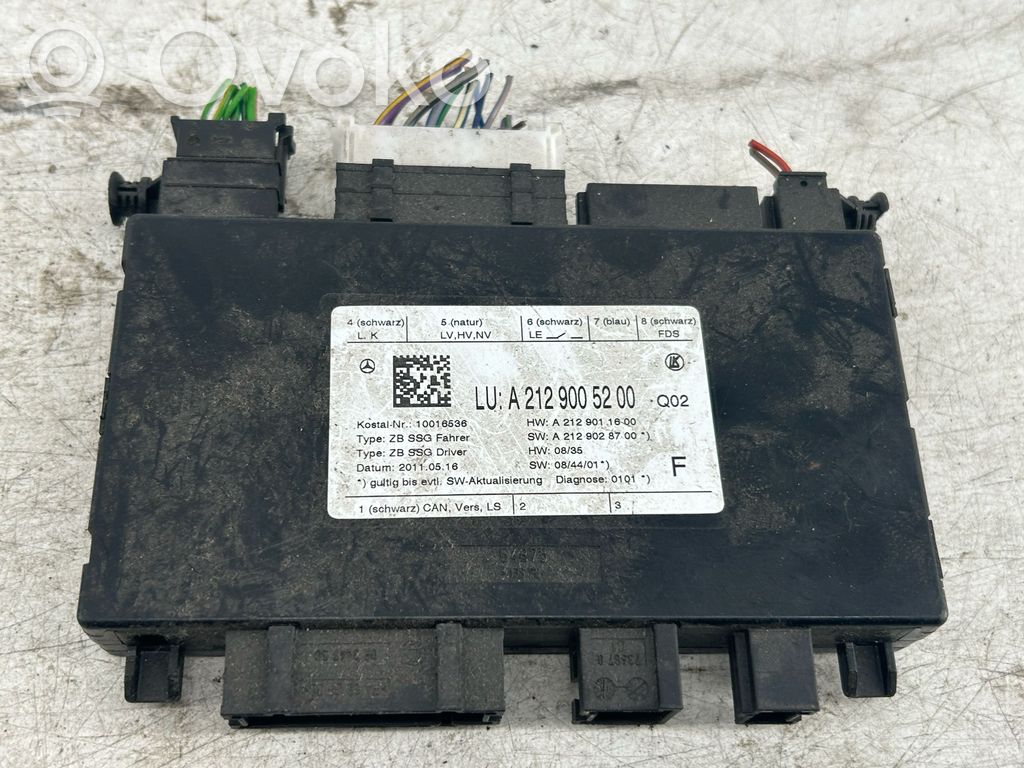 Mercedes-Benz E W212 Module de commande de siège 