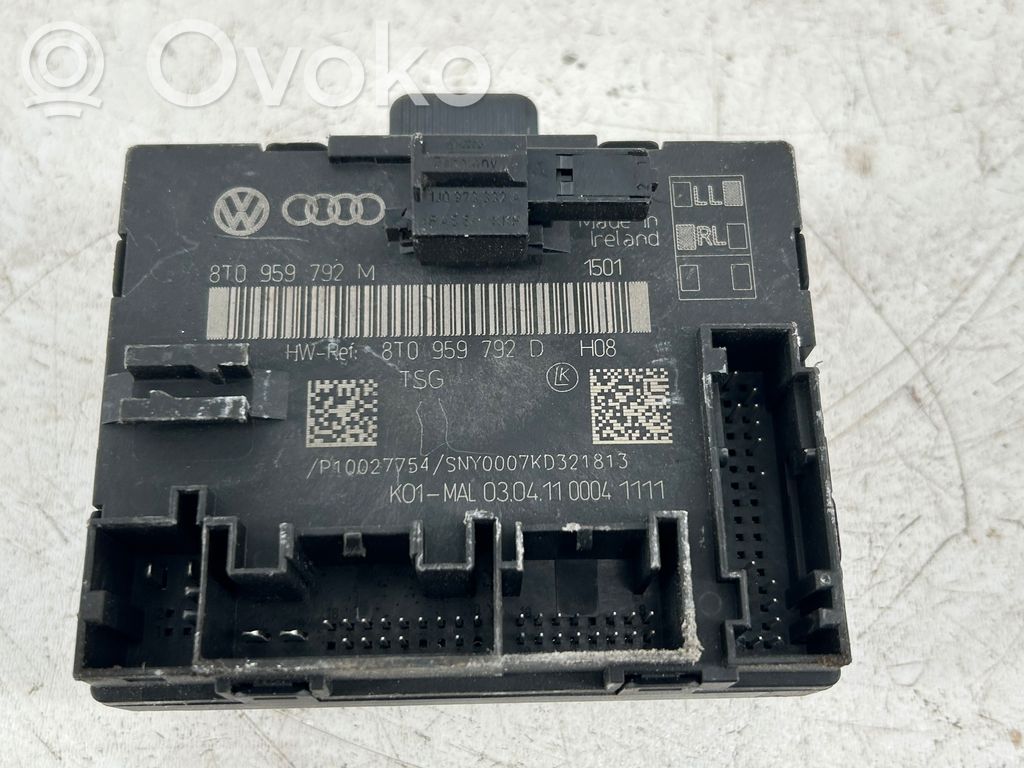 Audi A4 S4 B8 8K Unité de commande module de porte 