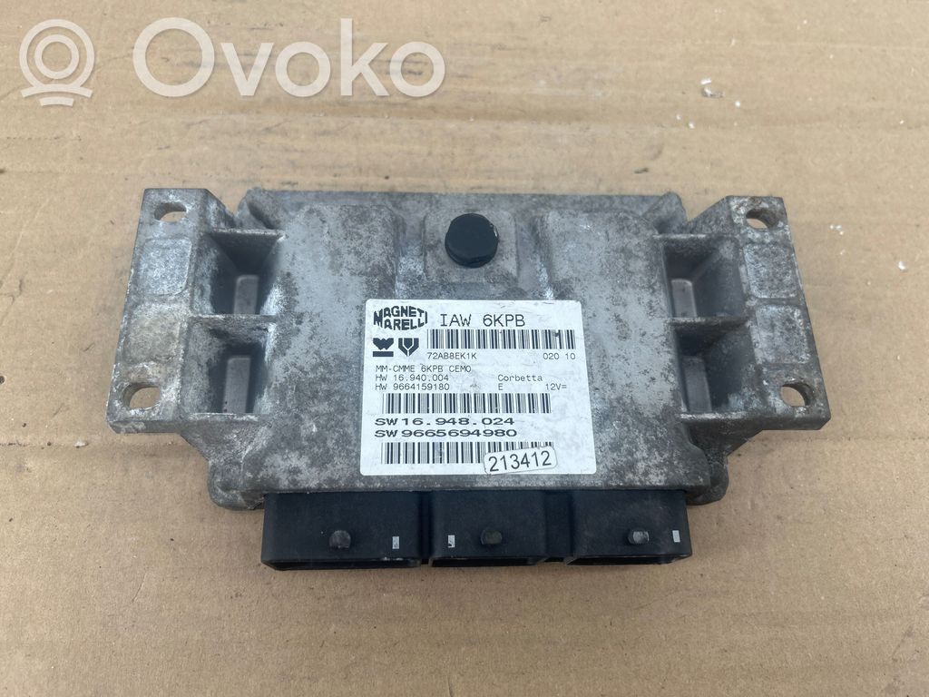 Engine control unit/module   9664159180,16948024,9665694980
