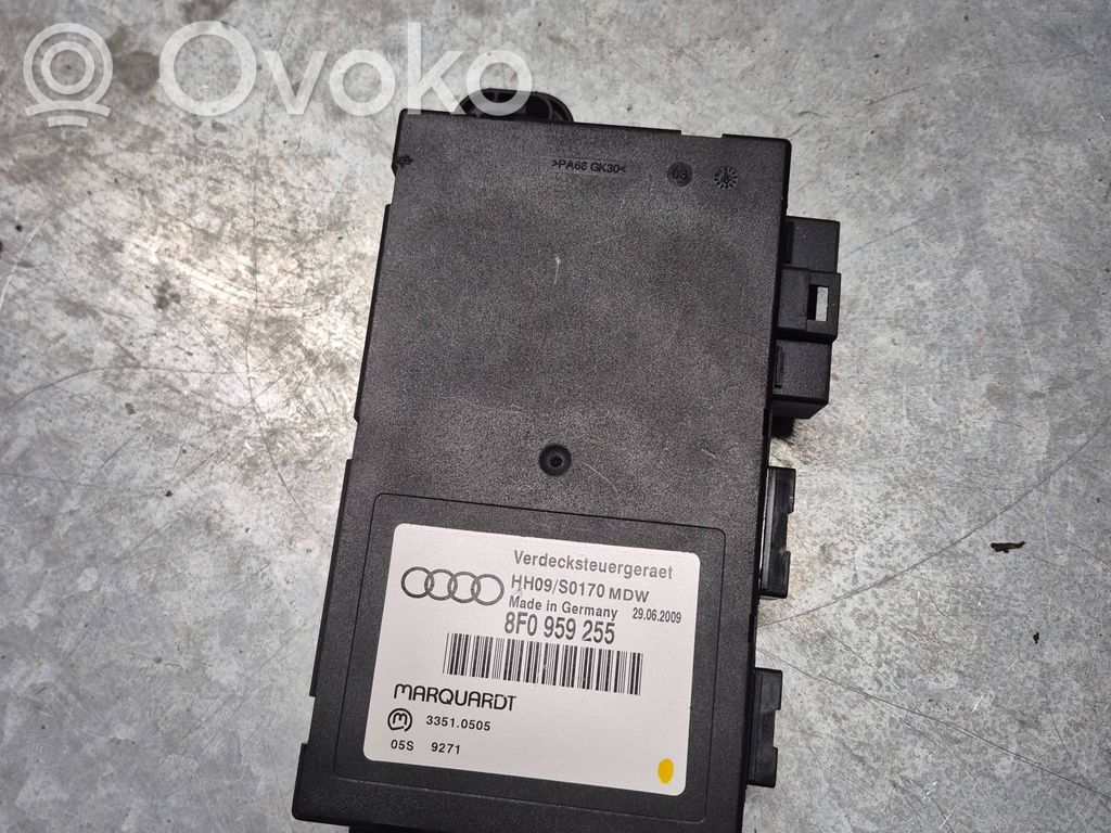 Unidad de control de techo convertible   8F0959255,33510505