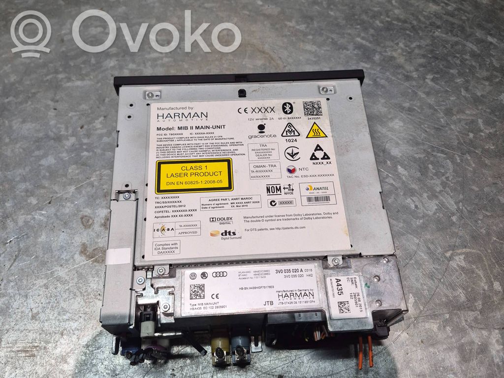 Skoda Octavia Mk3 (5E) Panel / Radioodtwarzacz CD/DVD/GPS 