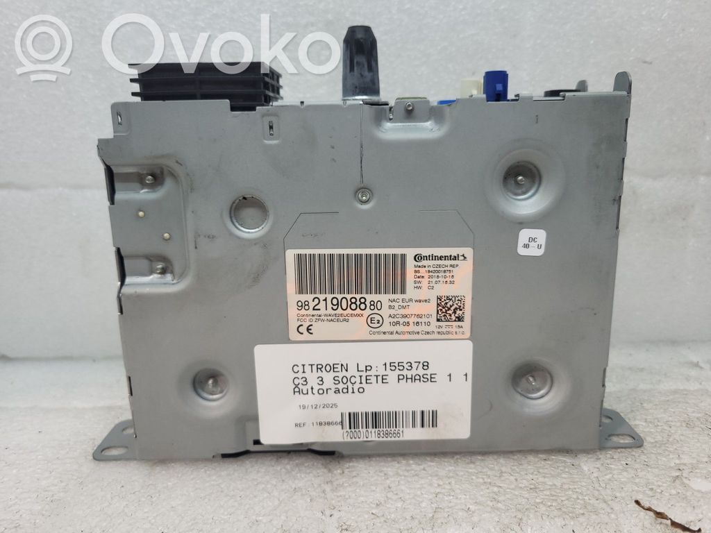 Citroen C3 Radio / CD/DVD atskaņotājs / navigācija 