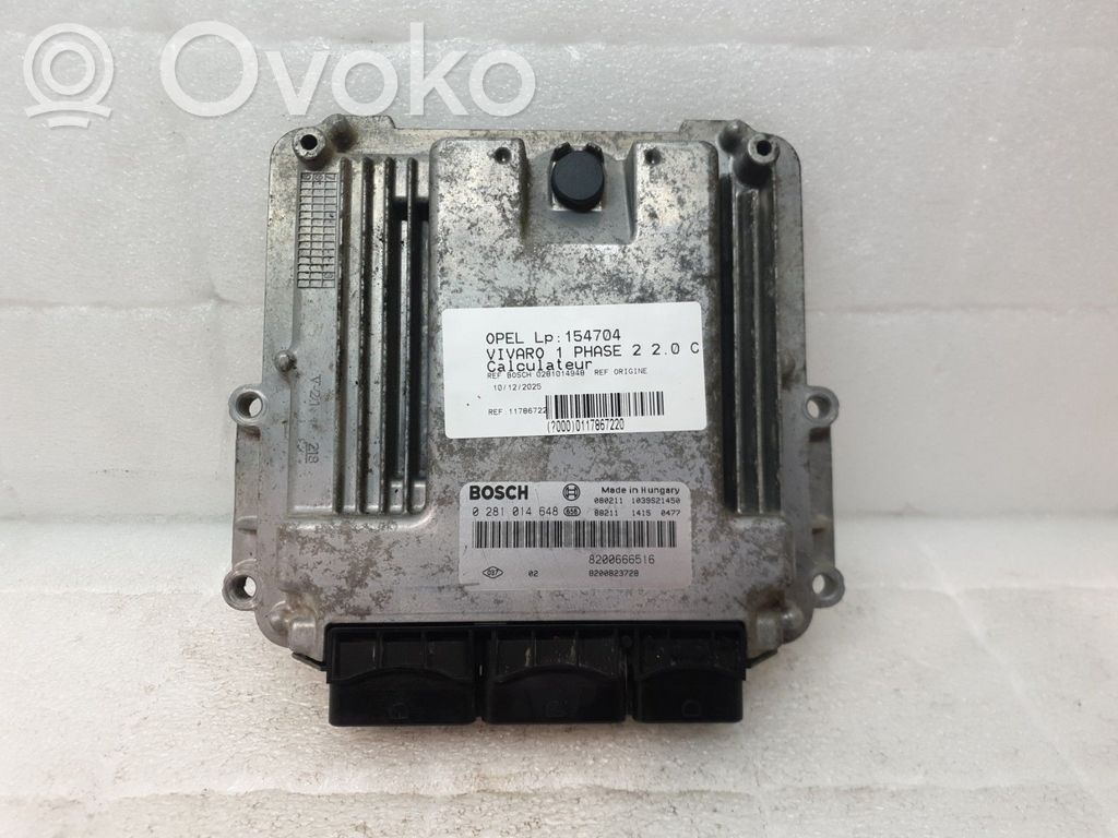 Opel Vivaro Engine control unit/module 