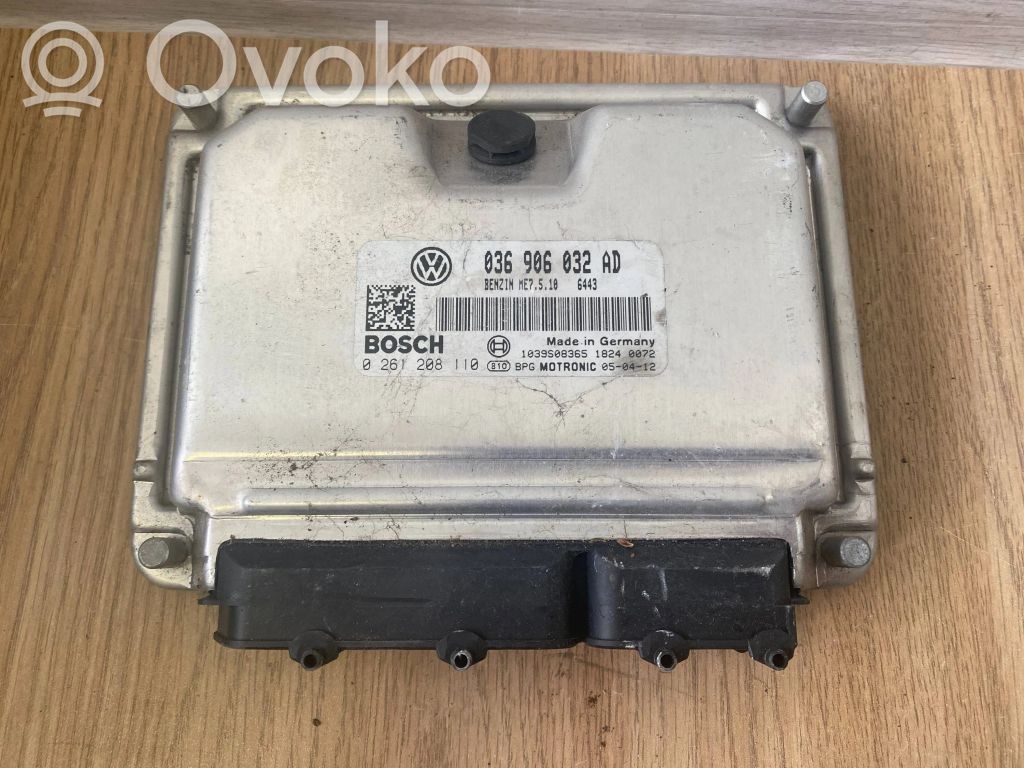 Engine control unit/module   036906032AD,0261208110