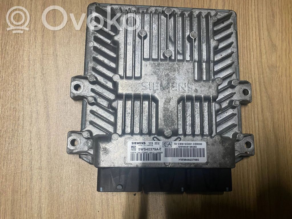 Engine control unit/module   5WS40379AT,9658198080