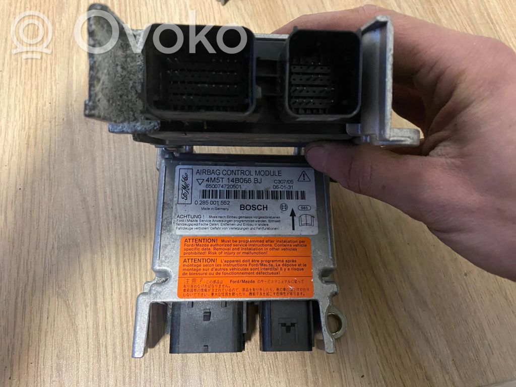 Airbag control unit/module   4M5T14B056BJ,650074720501,0285001552